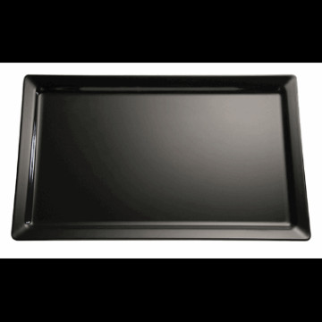 Melamin  fat svart 1/1GN  53x32.5 H-3cm.