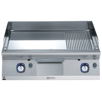 G/FLATGRILL M/SLET/RIFL/KROM TOP 800 MM