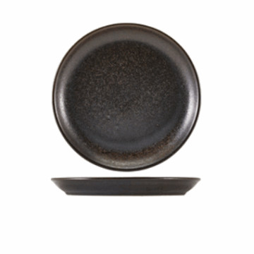 TerraPorcel Cinder Black Coupe Plate 24cm
