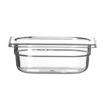Beholder GN 1/9 polykarbonat, HENDI, Profi Line, GN 1/9, 0,6L, Transparent, 176x108x(H)65mm