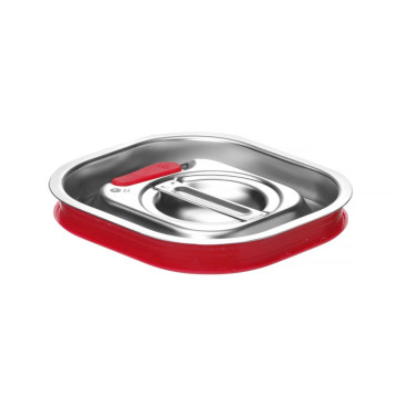 Lokk til GN-beholdere med silikonkant, HENDI, Kitchen Line, GN 1/6, 156x142mm