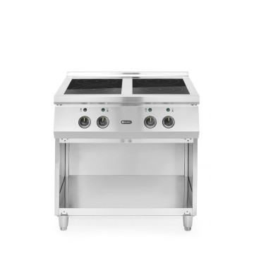 Induksjonskomfyr med 4 kokeplater, HENDI, 400V/17000W, 800x720x(H)854mm