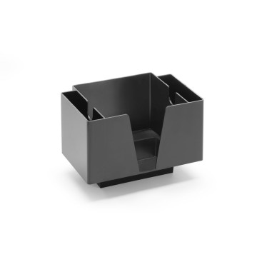 Serviettholder - 3 rom, BarUp, Sort, 193x143x(H)136mm
