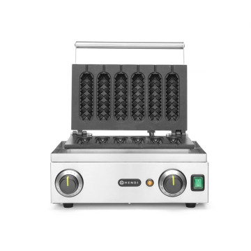 Vaffelmaskin maishund, HENDI, 230V/1550W, 390x378x(H)229mm