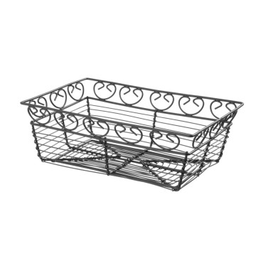 Trådkurv deco rektangulær, HENDI, 230x150x(H)80mm
