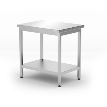 Sentralbord med hylle – boltet, dybde 600 mm, HENDI, Budget Line, 800x600x(H)850mm