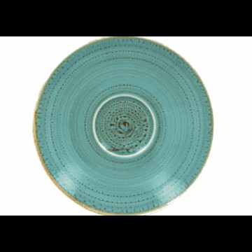 TWIRL skål for kaffekopp 17cm lagoon - turkis
