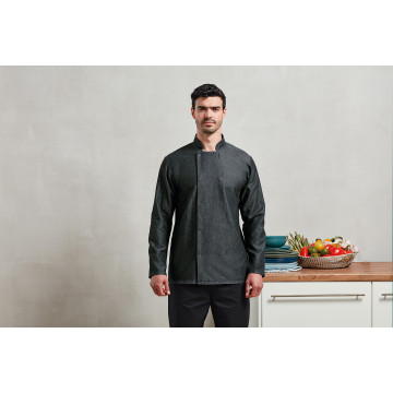 P660 Denim Chef's Jacket Sort Denim 2XL