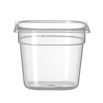 Beholder GN 1/6 polypropylen, HENDI, Profi Line, GN 1/6, 2,4L, Transparent, 176x162x(H)150mm
