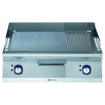 EL FLATGRILL, SL/SL/RIF MATT KROM TOPP 800MM -230V