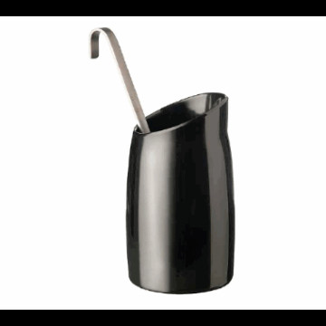 Dressingkrukke 1ltr. sort. melamin