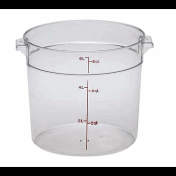 Rund boks polycarb.5.7 ltr kla