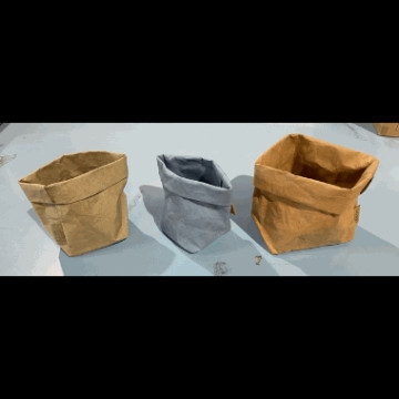 Paper bag liten sand grå