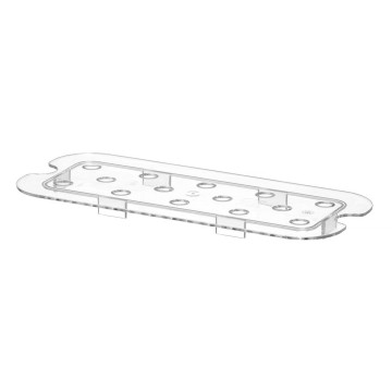 Perforert drypphylle for GN-beholdere polykarbonat, HENDI, Profi Line, GN 1/3, Transparent, 266x116mm