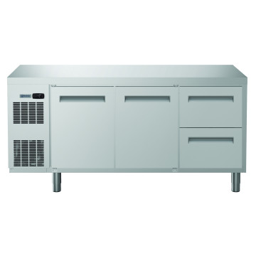 KJØLEBENK ECOSTORE 2 DØRER+2x1/2 SKUFFER 420L R290