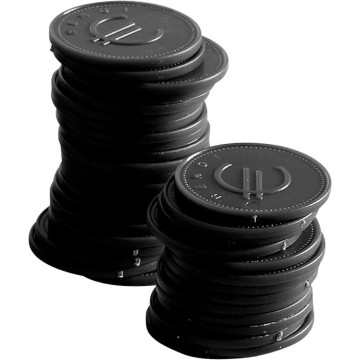 Myntbrikke - 100 stk., BarUp, svart, 100 stk., -25 mm