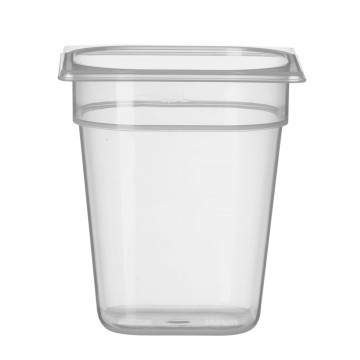 Beholder GN 1/6 polypropylen, HENDI, Profi Line, GN 1/6, 3,4L, Transparent, 176x162x(H)200mm