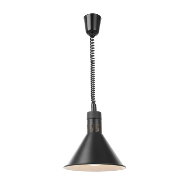 Opp- og fallvarmelampe konisk, HENDI, svart, 230V/250W, âŒ€275x(H)250mm