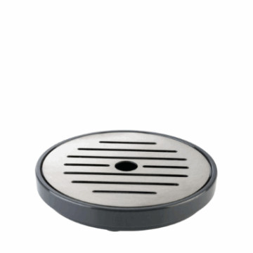 Dryppskål 9.5cm. høyde 1.5cm svart 2 pk