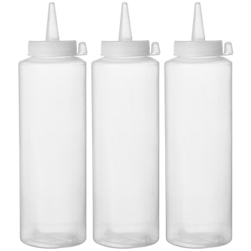 Dispenserflaskesett - 3 stk, HENDI, 0,7L, Transparent, 3 stk., Ø-70x(H)240mm
