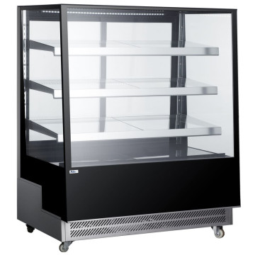 Kjøle vitrineskap med 3 skrå hyller, Arktic, 650L, 230V/490W, 1200x833x(H)1460mm