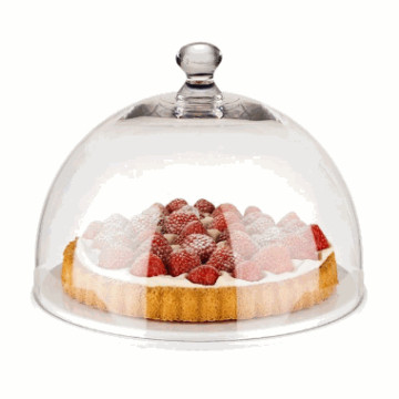 Rund kake/ostelokk -Dia: 30cm. h: 22cm. polycarb. (kun lokk)