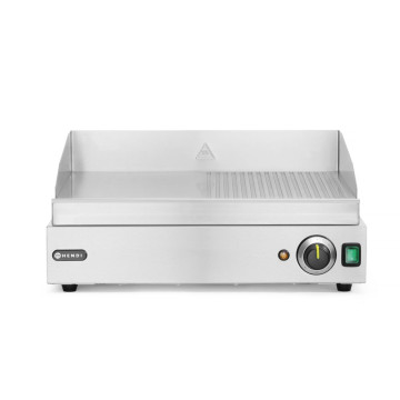 Steke halvrillet, HENDI, Profi Line, 1/2 flatt, 1/2 ribbet, 230V/2400W, 550x435x(H)245mm