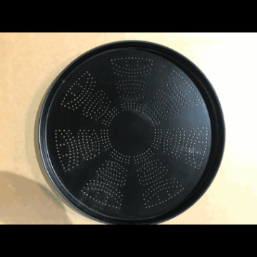 Pizzapanne alu.PERF 40cm Brennes 220 grader før bruk