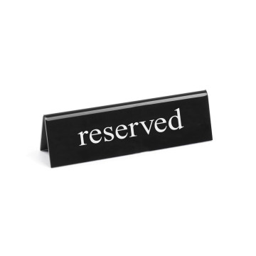 Bordskilt reservert, HENDI, reservert, 130x30x(H)38mm
