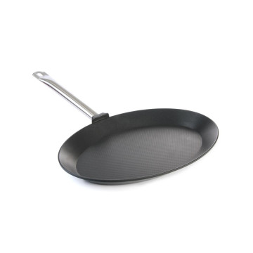 Fiskestekepanne - oval Titanium Professional, HENDI, 400x275x(H)35mm