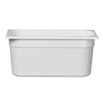 Beholder GN 1/3 hvit polykarbonat, HENDI, GN 1/3, 5,7L, Hvit, 325x176x(H)150mm