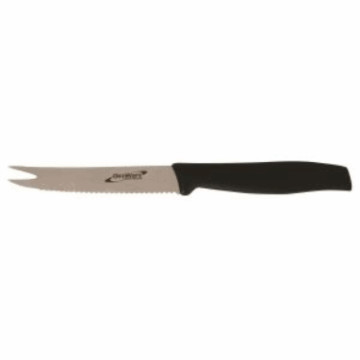 Tomatkniv / fruktkniv Svart. 10cm plastskaft
