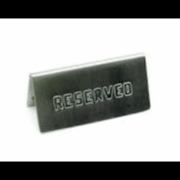 Reservert skilt rfr stål "Reserved" 15 X 5cm