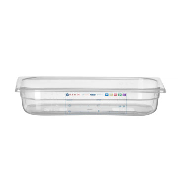 Beholder GN 1/3 HACCP, HENDI, GN 1/3, 2,5L, Gjennomsiktig, 325x176x(H)65mm