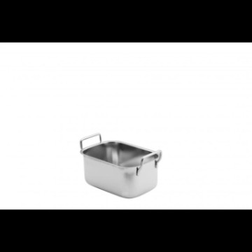 C3 Kantine i rustfritt stål 1L - 155x105x75mm