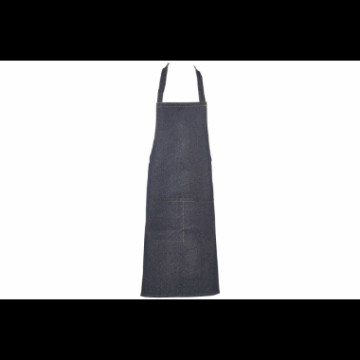 Forstykke Denim lang 70x90cm. uvasket (mørk) forkle