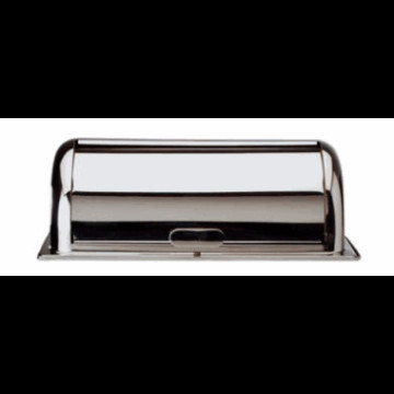 1/1GN Rolltopp Lokk til chafing dish . Swiss rf stål.