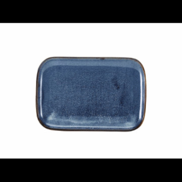 Terra Porcelain Aqua Blue Rect.Plate 34.5x23.5cm