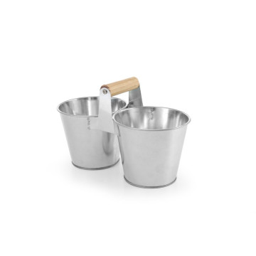 Dobbel bøtte med håndtak, HENDI, 250x125x(H)105mm
