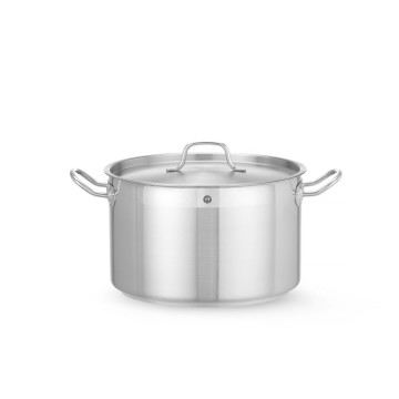 Langkokepanne midt - med lokk, HENDI, Profi Line, 10L, âŒ€280x(H)170mm