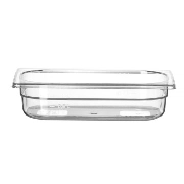 Beholder GN 1/4 polykarbonat, HENDI, Profi Line, GN 1/4, 1,8L, Transparent, 265x162x(H)65mm