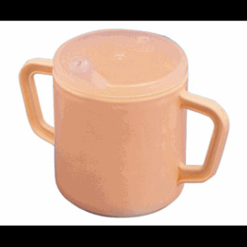 Tutekopp m/lokk.2 håndtak Beige 18cm h. 0.25cl