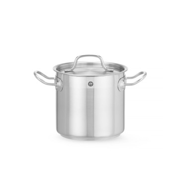 Langkokepanne høy - med lokk, HENDI, Profi Line, 3L, âŒ€160x(H)150mm