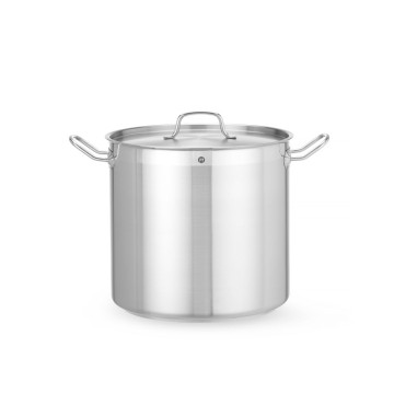 Langkokepanne høy - med lokk, HENDI, Profi Line, 24L, âŒ€320x(H)300mm