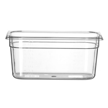 Beholder GN 1/3 polykarbonat, HENDI, Profi Line, GN 1/3, 5,7L, Transparent, 325x176x(H)150mm