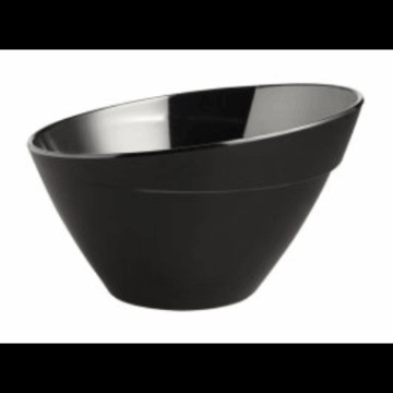 Skrå bolle Ø-21cm 1.5ltr.Sort Melamin