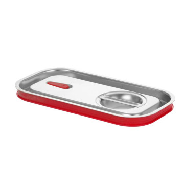 Lokk til GN-beholdere med silikonkant, HENDI, Kitchen Line, GN 1/3, 325x176mm