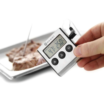 Steketermometer med timer, HENDI, 65x70x(H)17mm