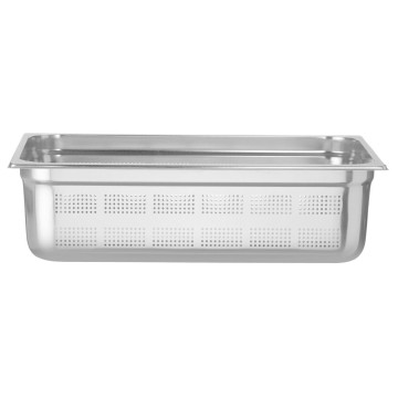 Beholder GN 1/1 perforert, HENDI, Profi Line, GN 1/1, 21L, Lys grå, (H)150mm
