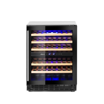 Vinkjøler, 2-sone, 46 flasker, Arktic, 133L, 220-240V/90W, 595x646x(H)830mm